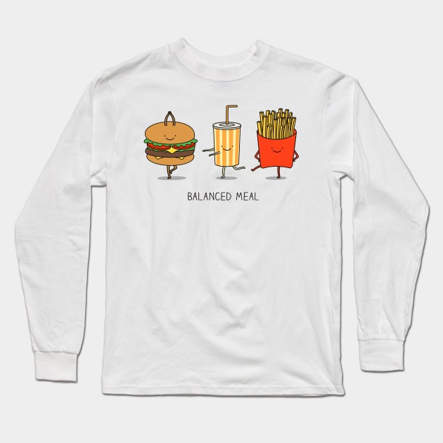 Diet Long Sleeve T-Shirt by milkyprint